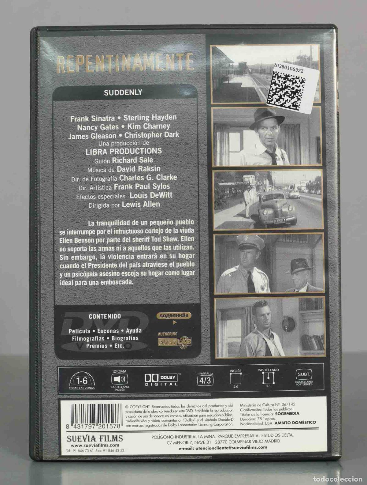 Cine: DVD. REPENTINAMENTE. Suddenly. - Foto 2