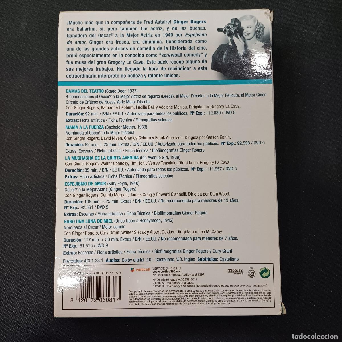 Cine: GINGER ROGERS/DVD PACK 4 DISCOS. - Foto 3
