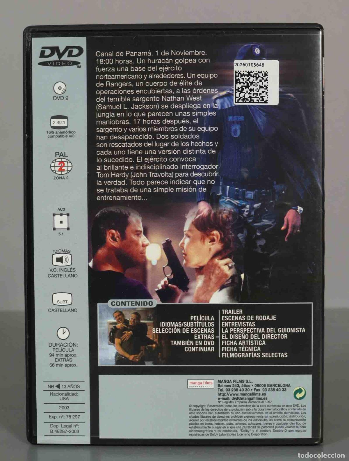 Cine: DVD. BASIC. JOHN TRAVOLTA. PRECINTADO - Foto 2