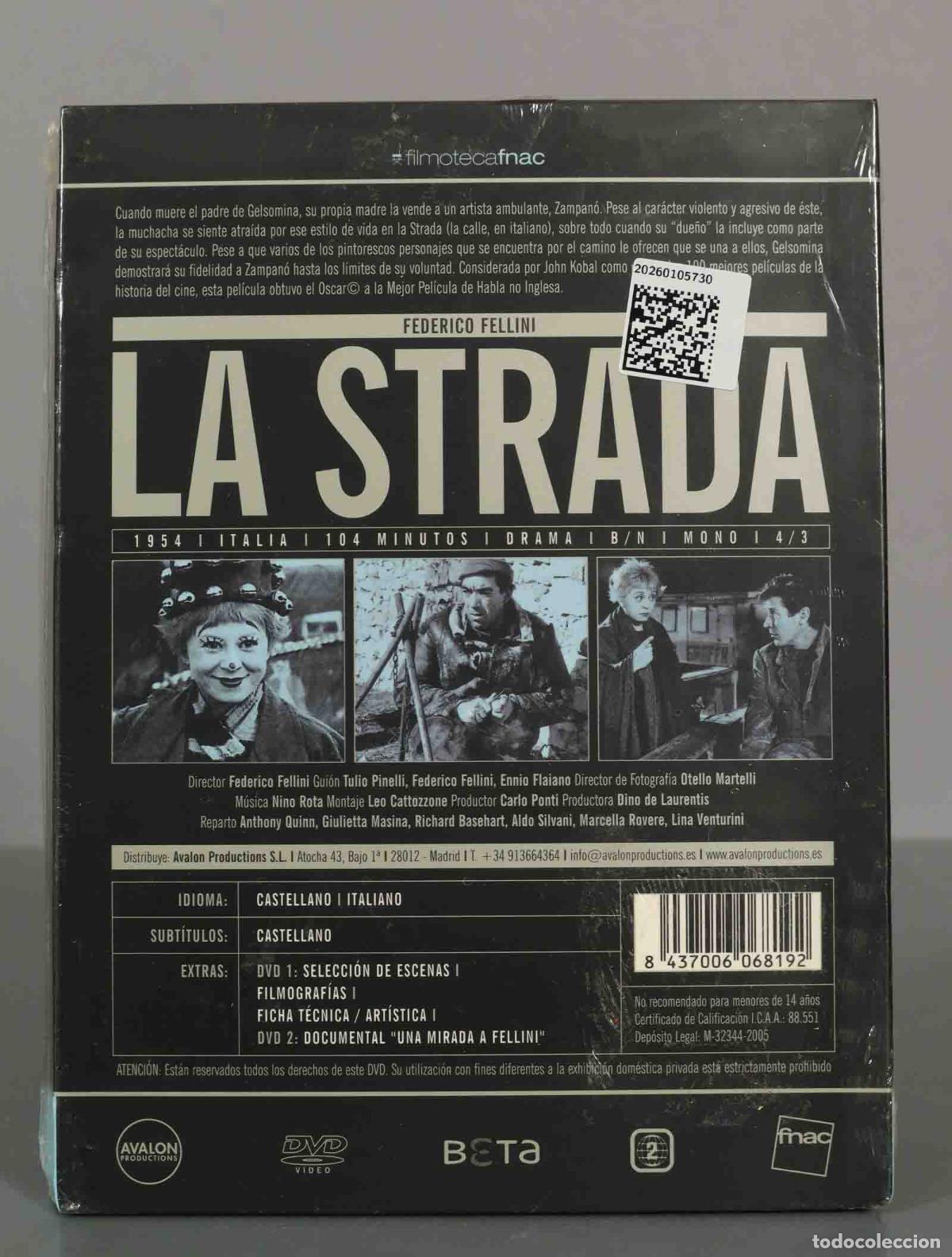 Cine: DVD. LA STRADA. FELLINI. PRECINTADO - Foto 2