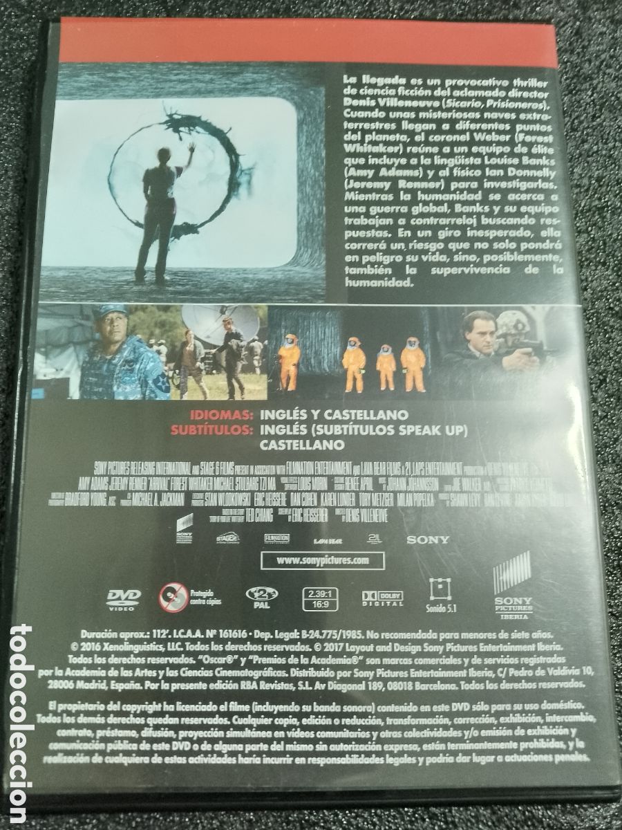Cine: LA LLEGADA - ARRIVAL - DVD - Foto 2