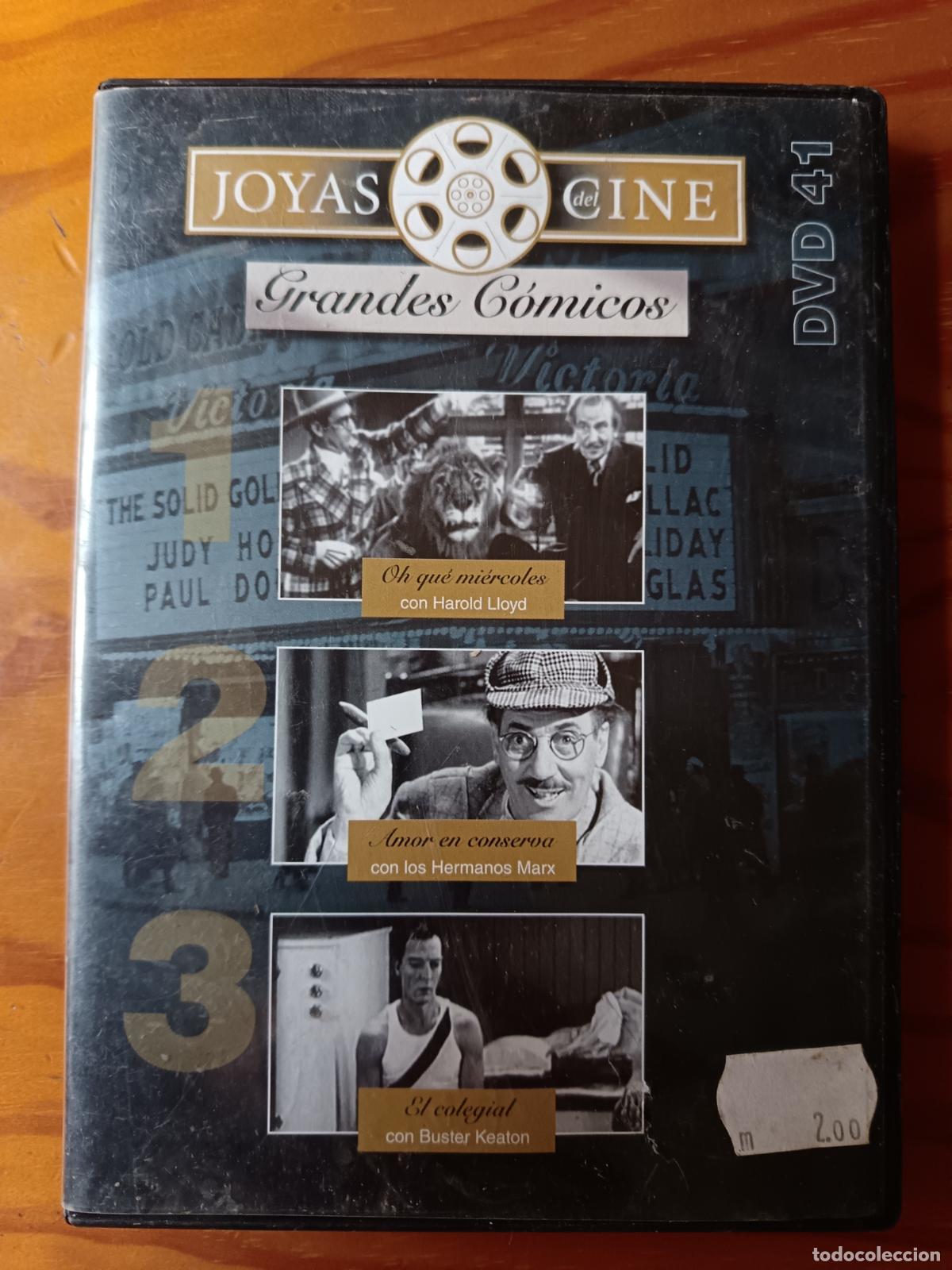 Cine: BUSTER KEATON, HERMANOS MARX, HAROLD LLOYD. 3 Peliculas en DVD 41 JOYAS DEL CINE COMICOS