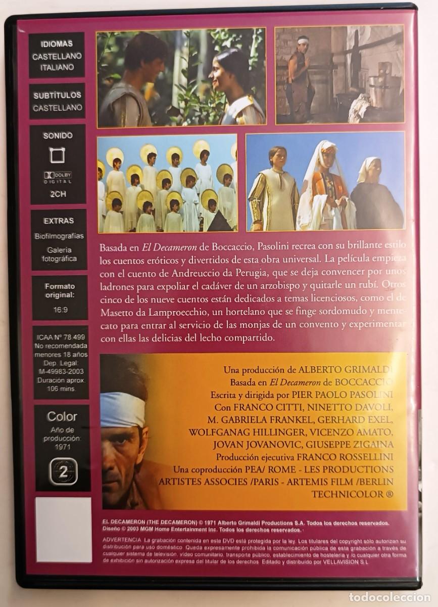 Cine: DVD EL DECAMERON. PASOLINI. - Foto 3