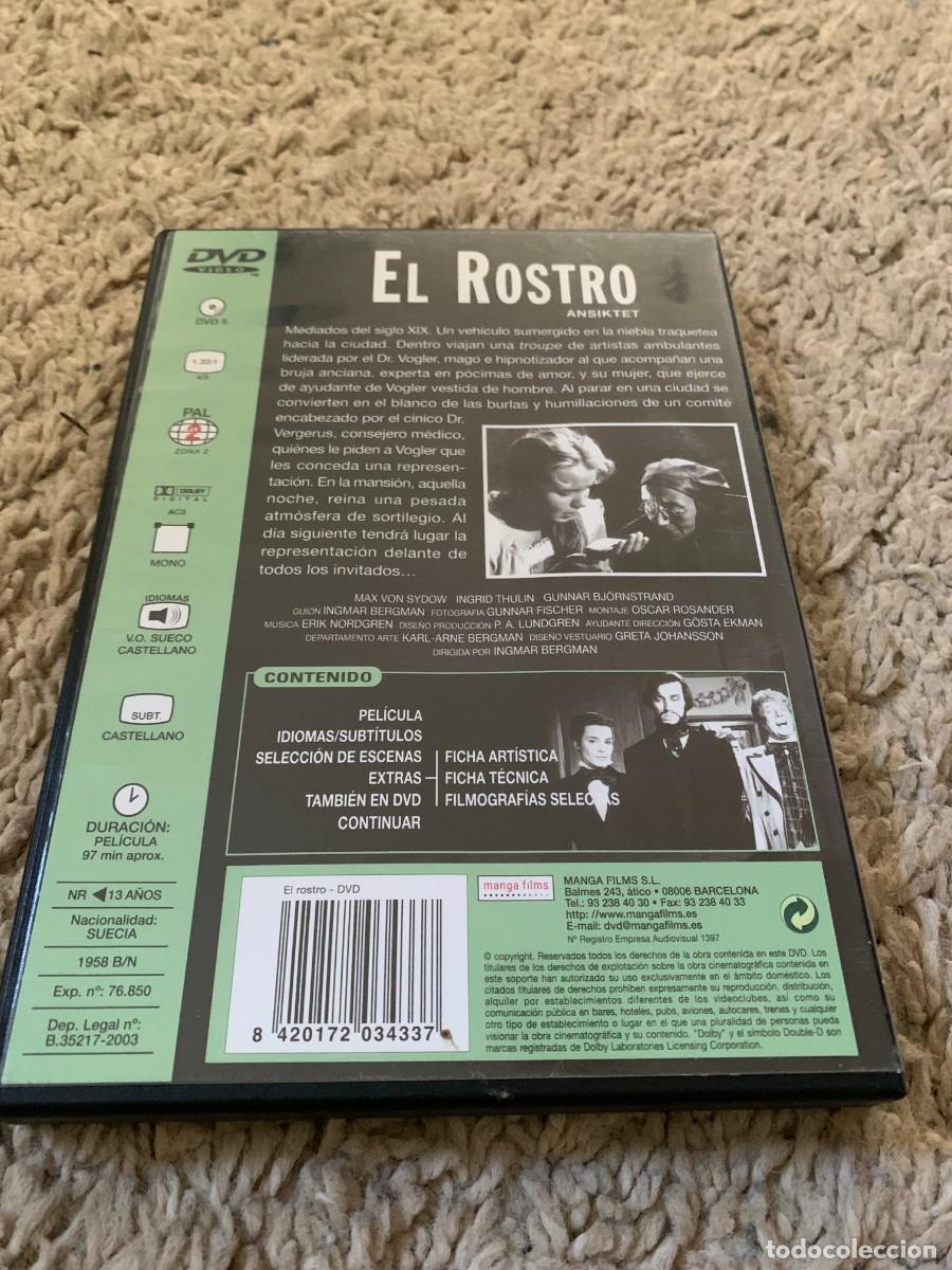 Cine: DVD. EL ROSTRO. BUENA CONSERV. - Foto 3