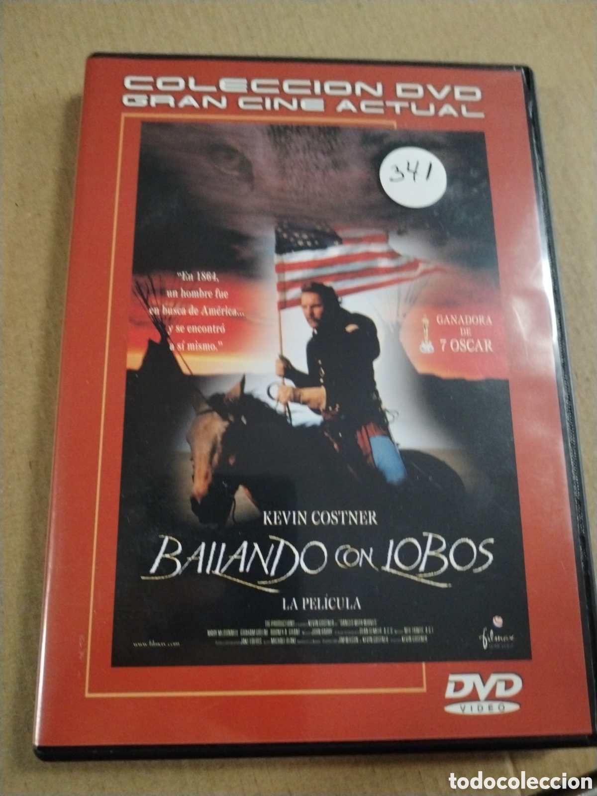 Cine: Bailando con lobos. DVD. MU.