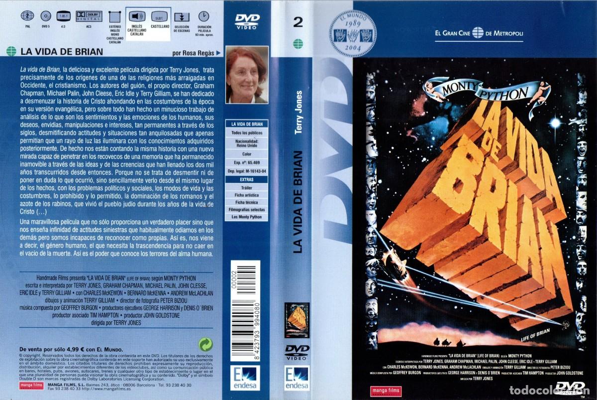 Cine: LA VIDA DE BRIAN. MONTY PYTHON. (1979) DVD - Foto 1