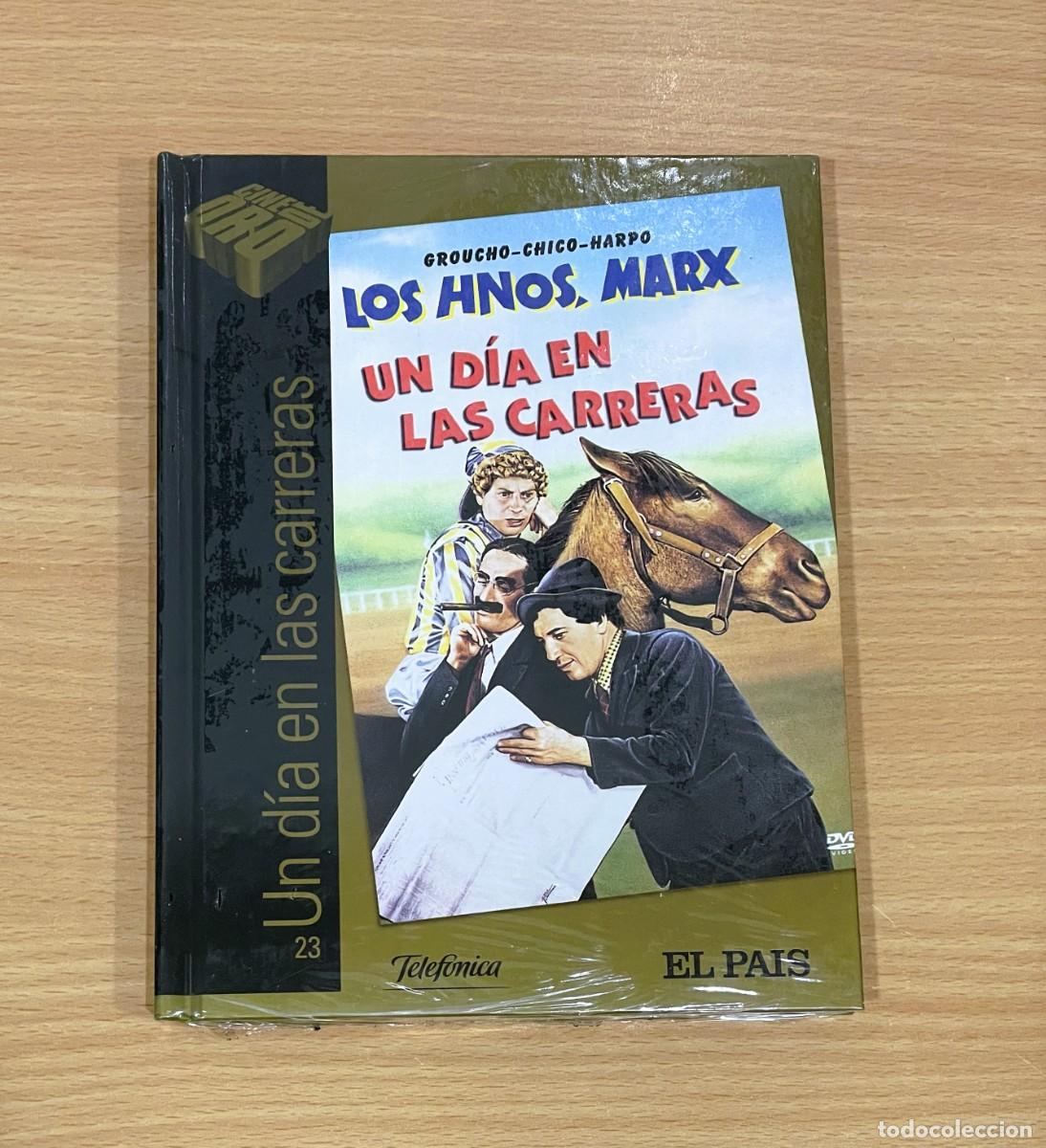 Cine: DVD + LIBRO CINE C&Oacute;MICO DE LOS HERMANOS MARX n&ordm; 23 - UN D&Iacute;A EN LAS CARRERAS (1937). PRECINTADO
