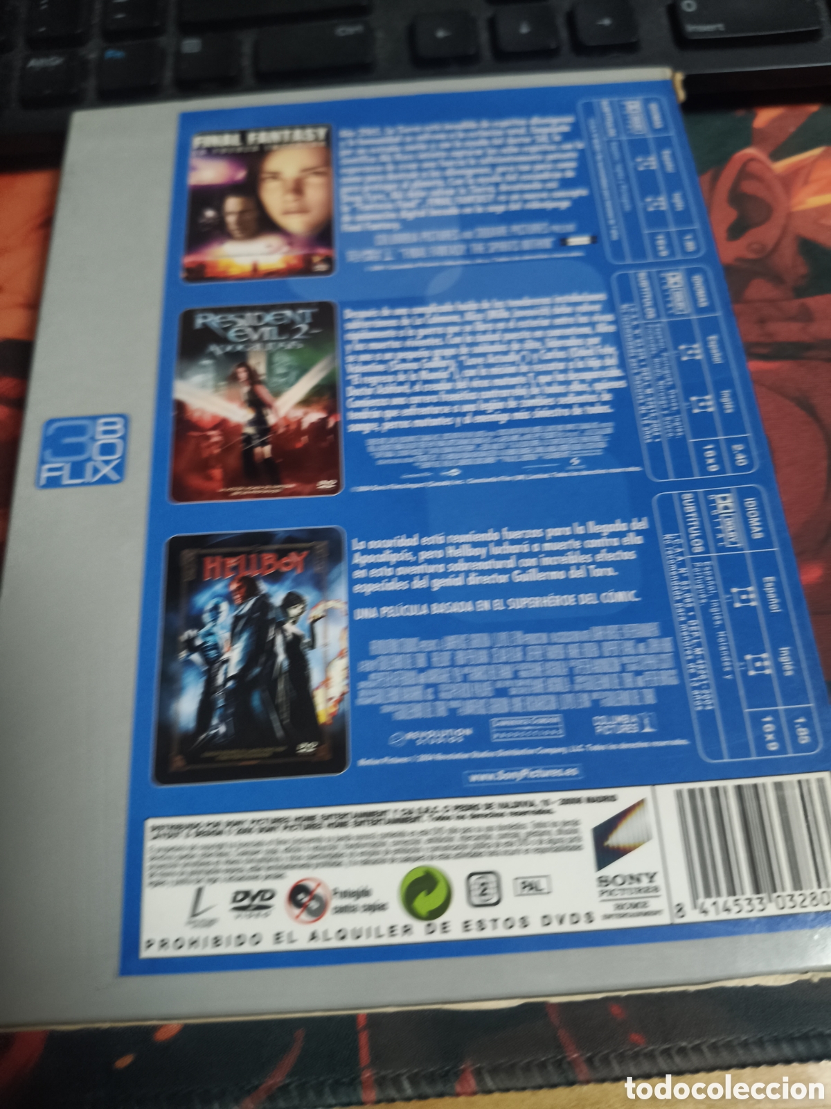 Cine: Pack, final fantasy - resident Evil 2 - hellboy DVD - Foto 2