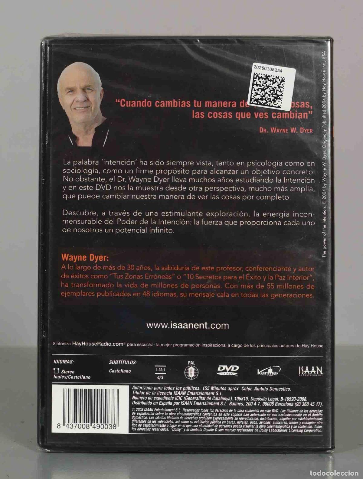 Cine: DVD. EL PODER DE LA INTENCI&Oacute;N. PRECINTADO. - Foto 2