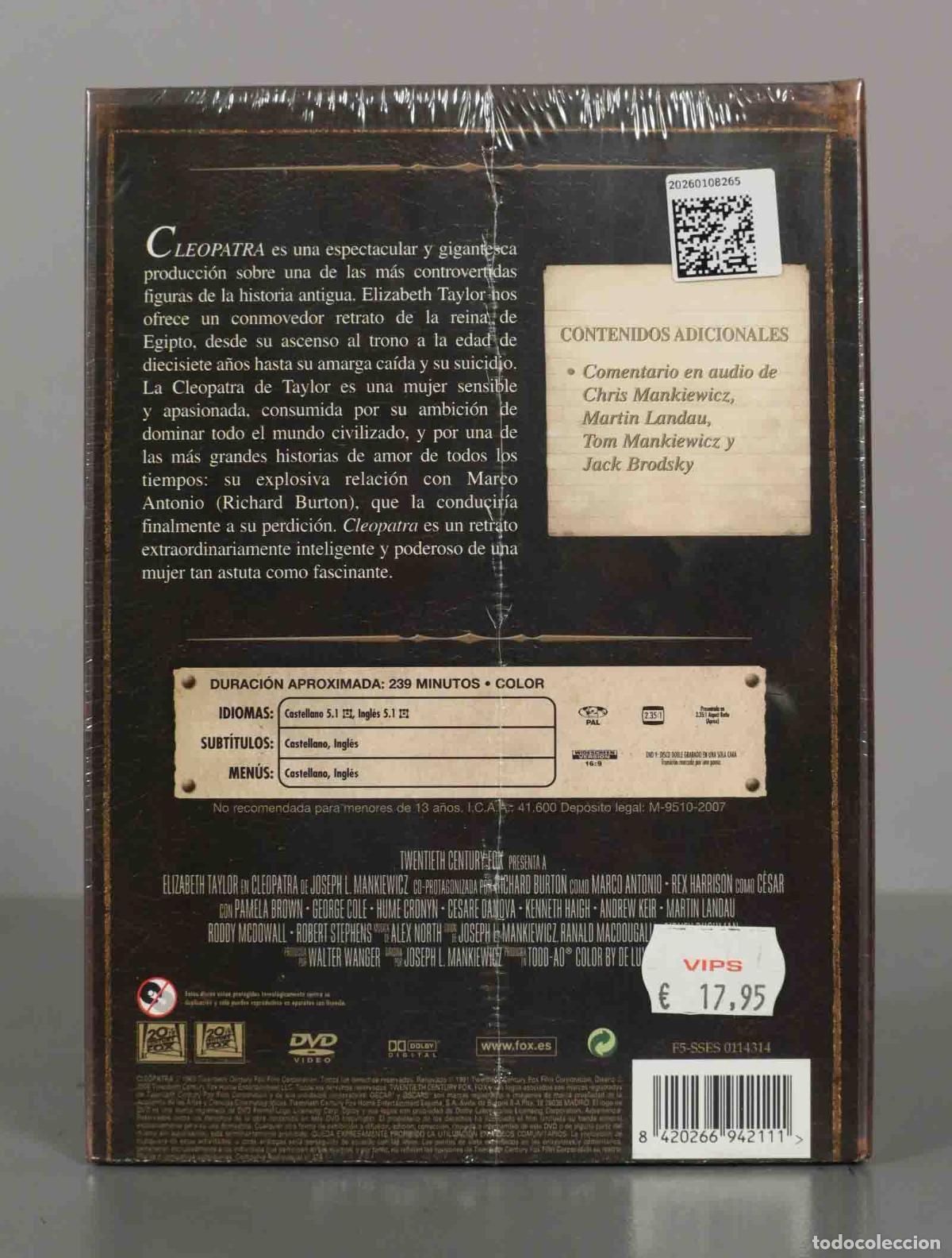 Cine: DVD. CLEOPATRA. PRECINTADO. - Foto 2