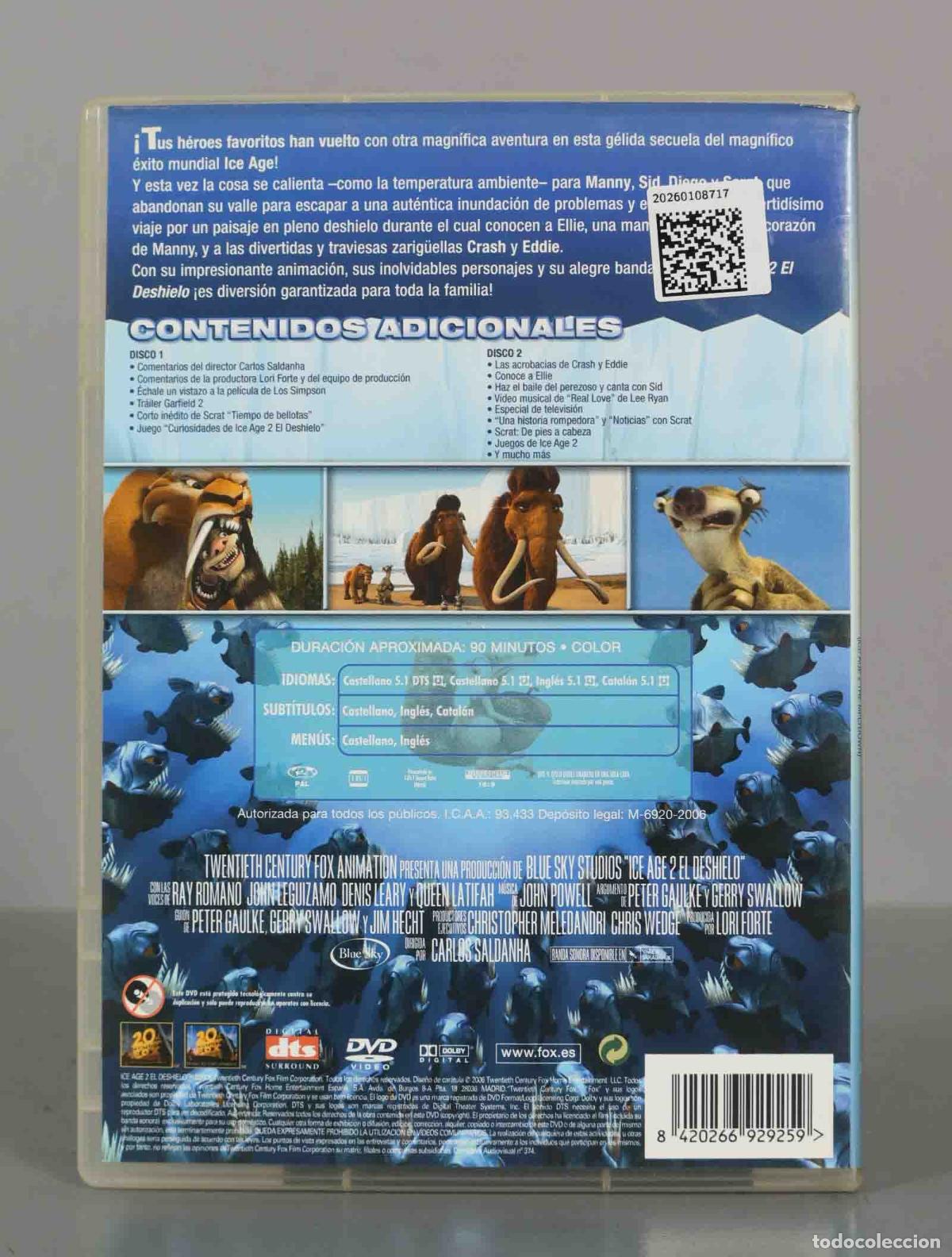 Cine: DVD. ICE AGE2 EL DESHIELO - Foto 2