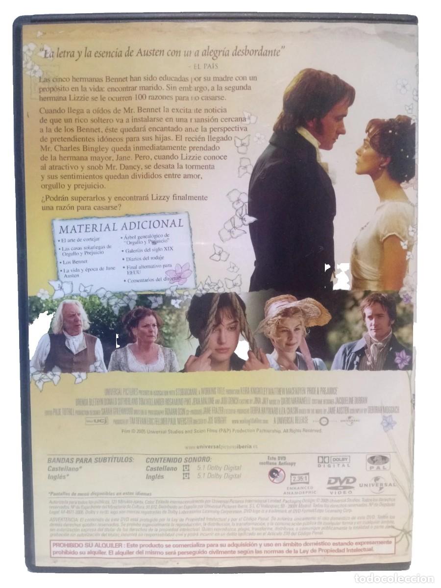 Cine: ORGULLO Y PREJUICIO DVD - Foto 2
