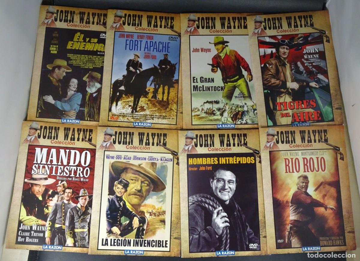 Cine: LOTE 8 DVD PEL&Iacute;CULAS DEL OESTE, COLECCI&Oacute;N JHON WAYNE, VARIADAS , VER FOTOS