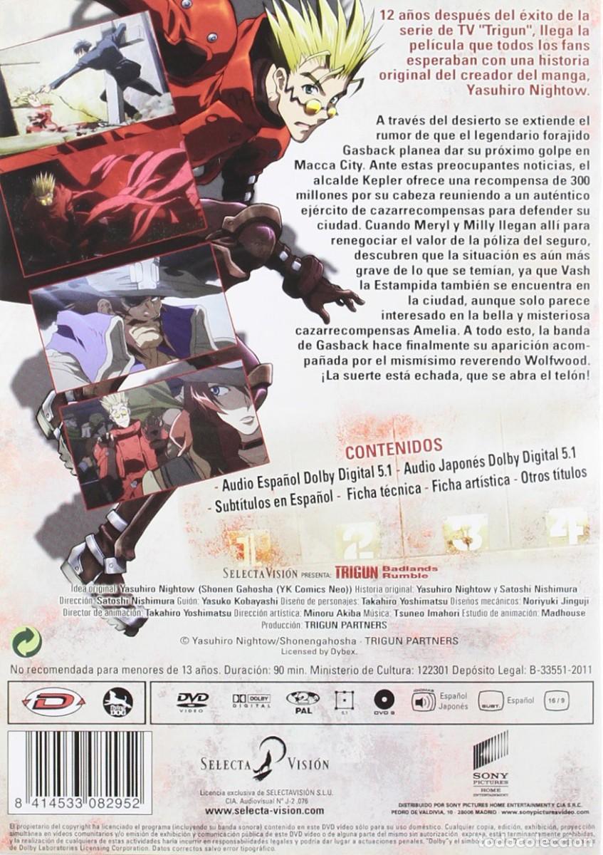Cine: Trigun Badlands Rumble - DVD - Foto 2