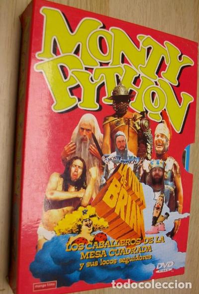 Cine: Lote Los Caballeros de la Mesa Cuadrada y La Vida de Brian Pack Monty Python en DVD COMO NUEVO - Foto 1