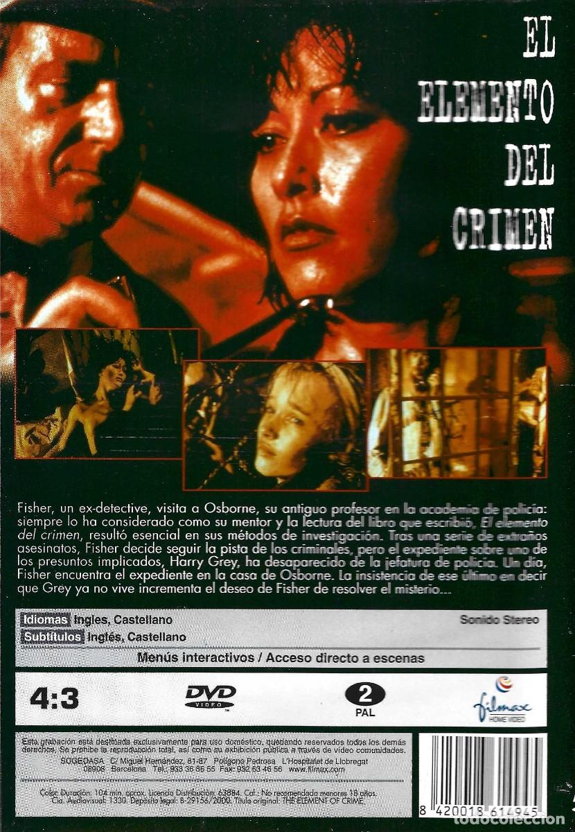 Cine: EL ELEMENTO DEL CRIMEN - Foto 2