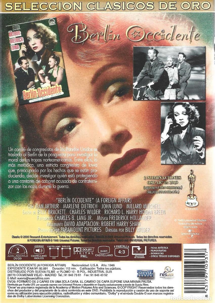 Cine: BERLIN OCCIDENTE MARLENE DIETRICH - Foto 2