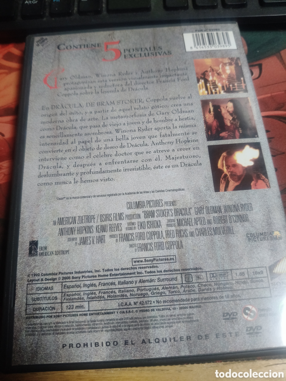 Cine: Dr&aacute;cula + postales DVD - Foto 2