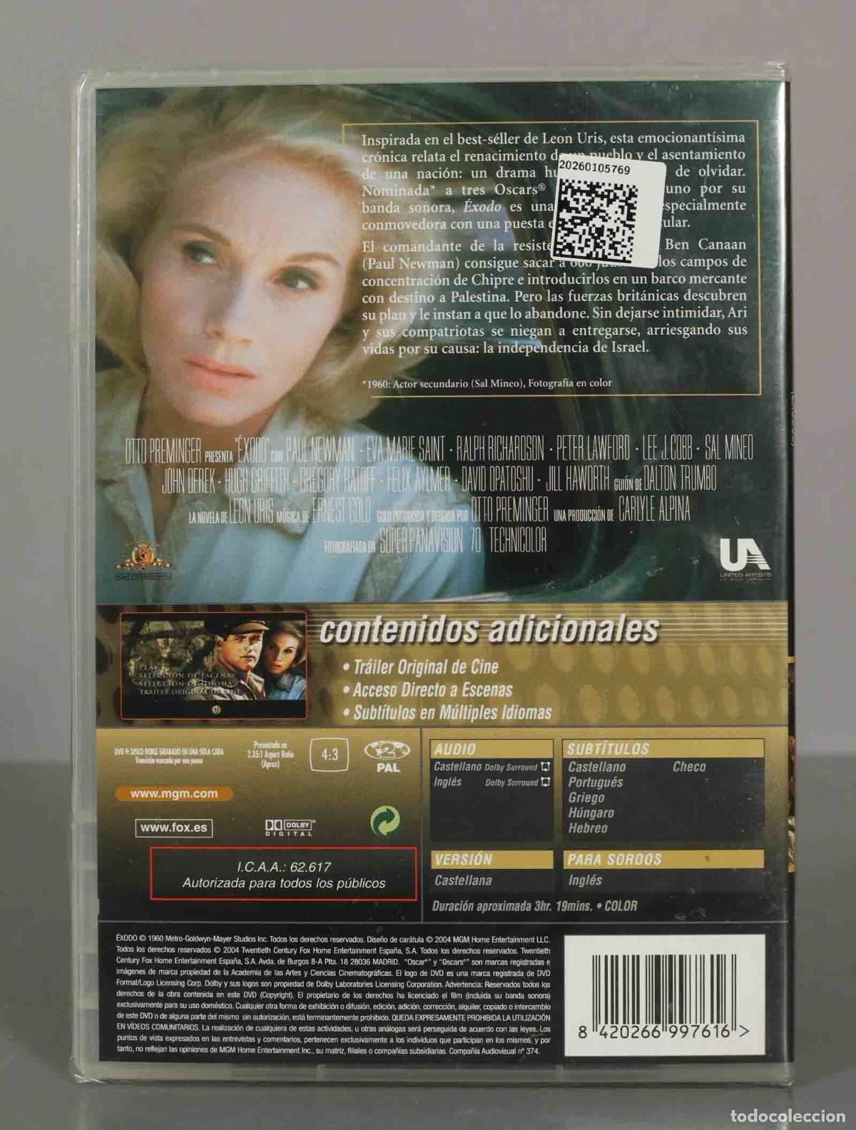 Cine: DVD. EXODO. PRECINTADO. - Foto 2