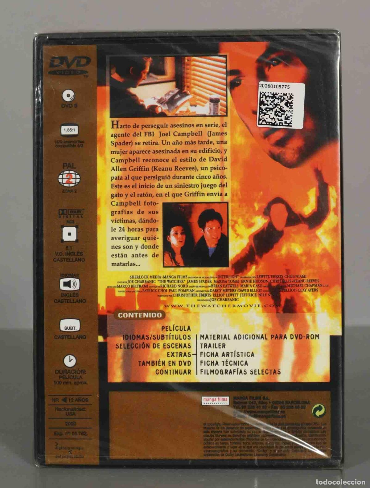 Cine: DVD. THE WATCHER. PRECINTADO. - Foto 2