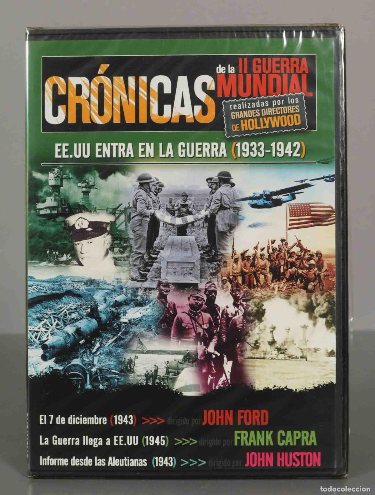 Cine: DVD. CR&Oacute;NICAS de la II GUERRA MUNDIAL. EE.UU ENTRA EN LA GUERRA (1933-1942). PRECINTADO.