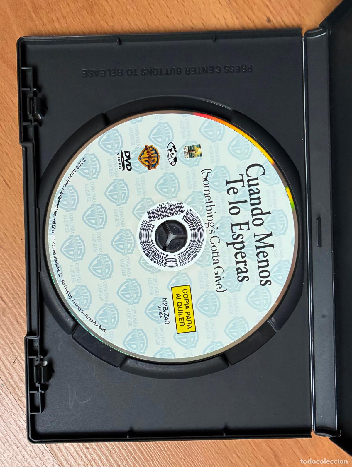 Cine: CUANDO MENOS TE LO ESPERAS, DVD - Foto 2