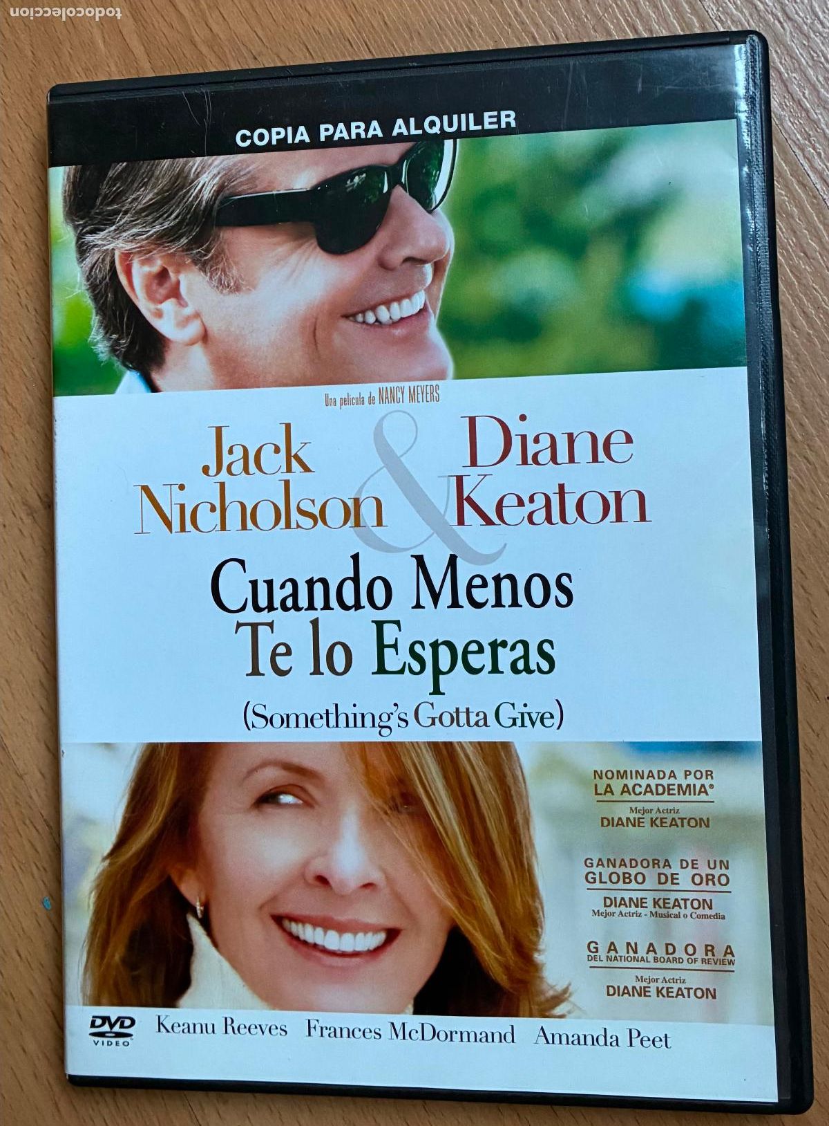 Cine: CUANDO MENOS TE LO ESPERAS, DVD