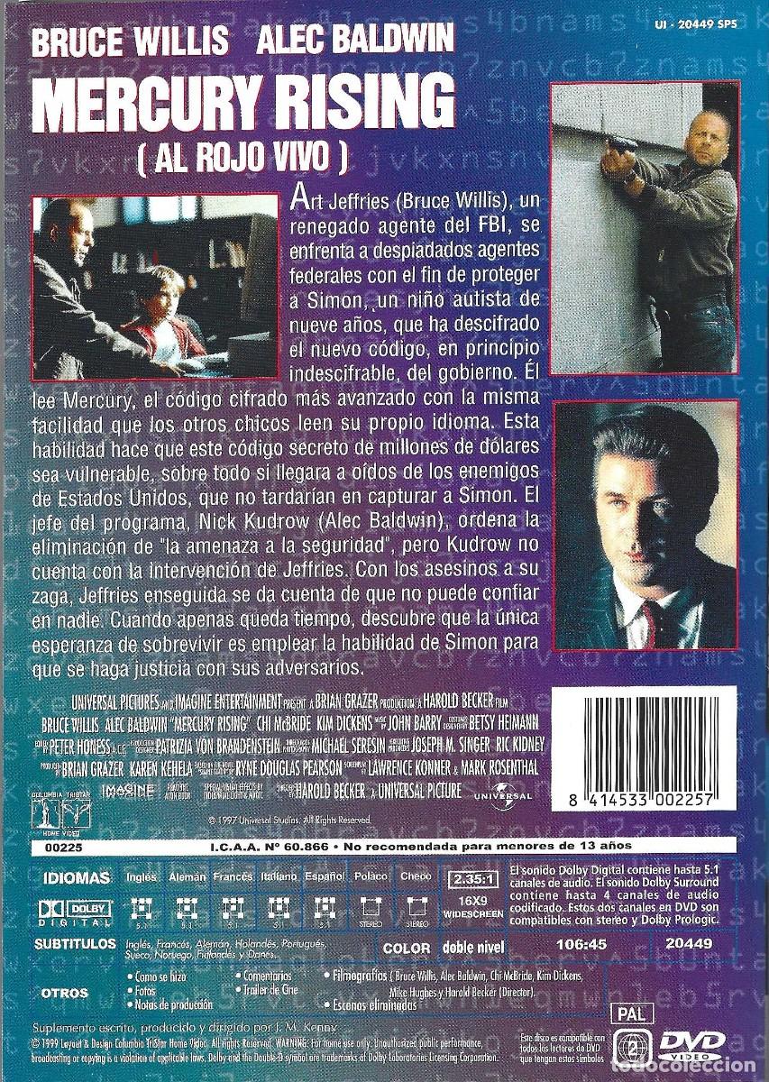 Cine: MERCURY RISING BRUCE WILLIS - Foto 2