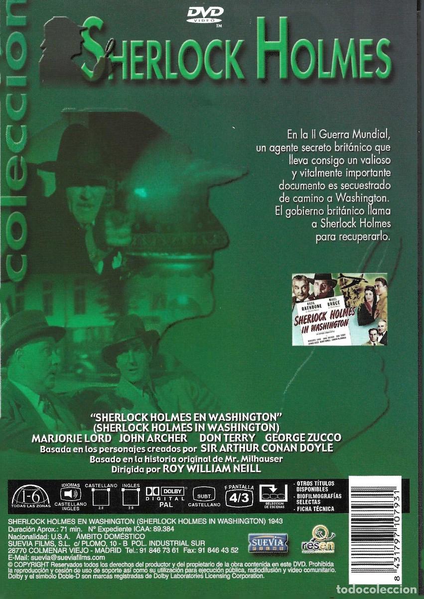 Cine: SHERLOCK HOLMES EN WASHINGTON BASIL RATHBONE - Foto 2