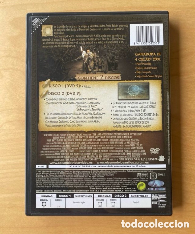 Cine: DVD El Se&ntilde;or de los Anillos - Foto 2
