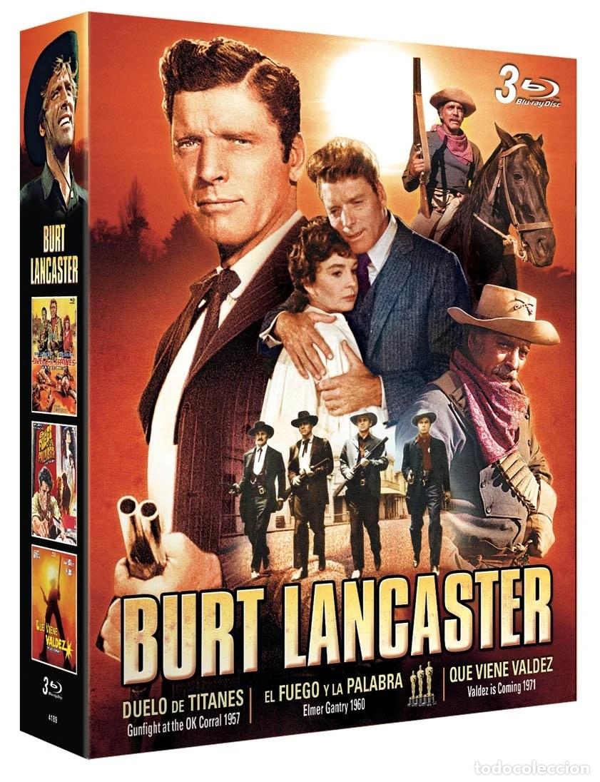 Cinema: Burt Lancaster 3 BDs (Que Viene Valdez + El Fuego y la Palabra + Duelo de Titanes)