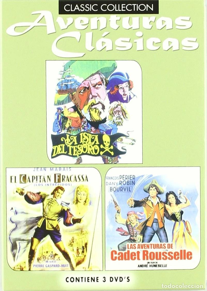 Cine: Triple Pack Aventuras(La Isla Del Tesoro+El Capitan Fracassa+Las Aventuras De Cadet Rouselle) [DVD]