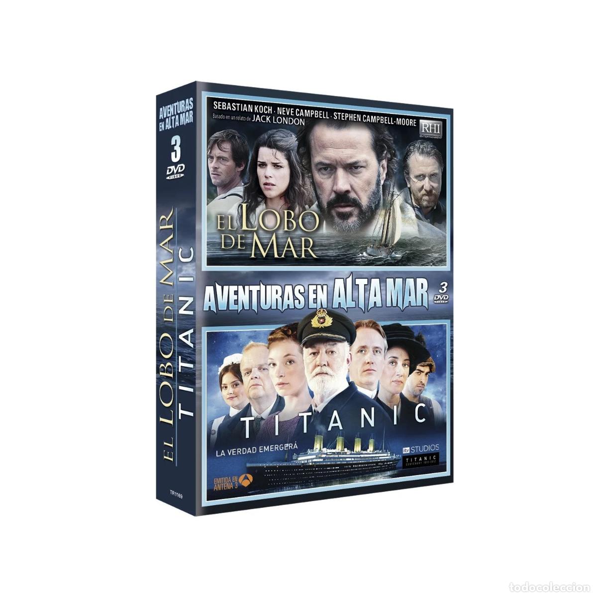Cine: PACK EL LOBO DE MAR + TITANIC (DVD)