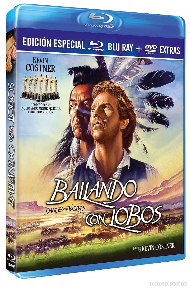 Cine: Bailando con Lobos BD+ DVD Extras 1990 Dances with Wolves [Blu-ray]