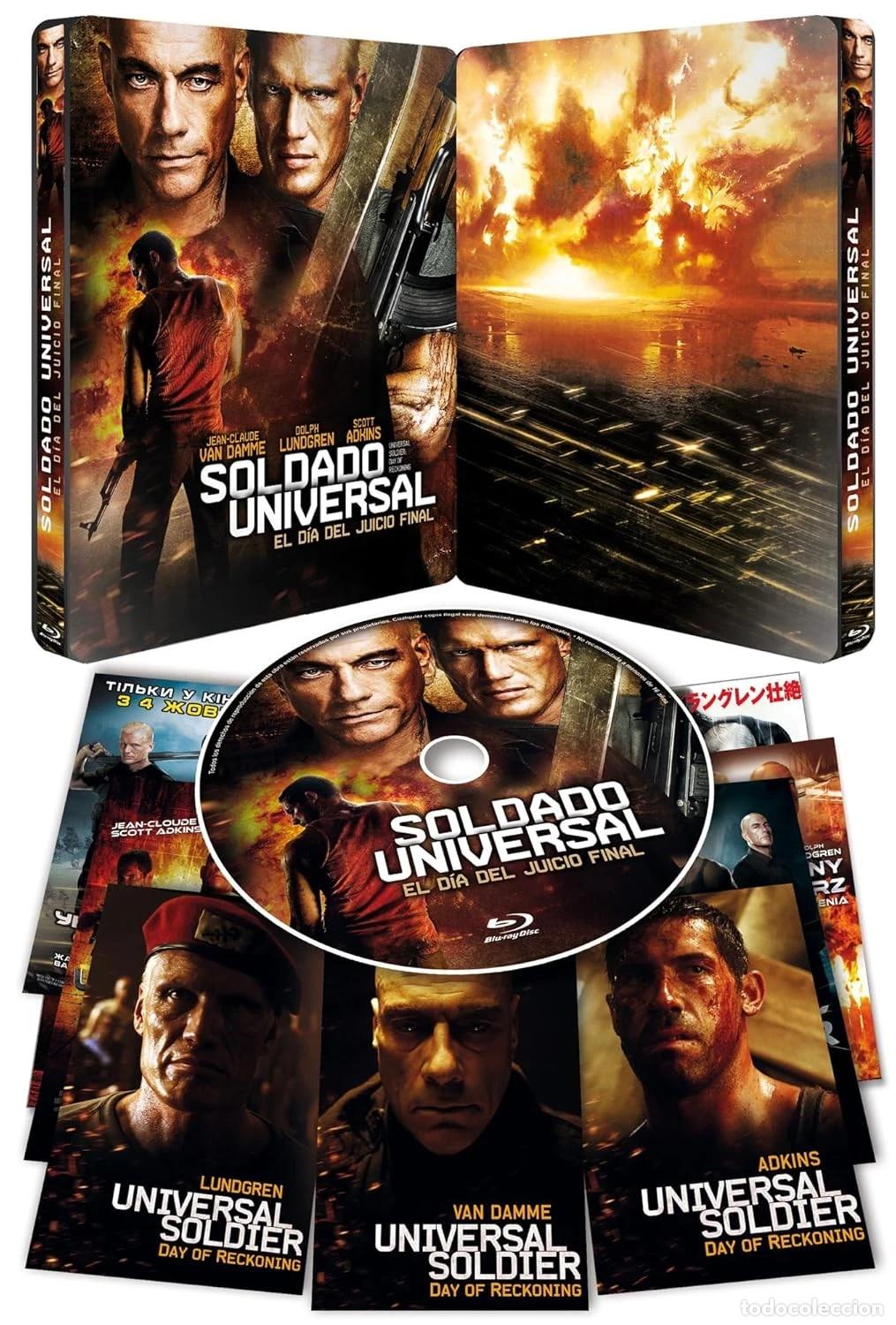 Cinema: Soldado Universal El d&iacute;a del Juicio Final BD Ed. Met&aacute;lica con relieve. Num. y Limit. (2012) Universa