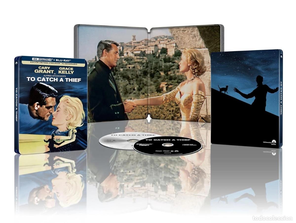 Kino: Atrapa A Un Ladr&oacute;n (Steelbook, 70 Aniversario) [4K UHD, Blu-ray] (1955) To Catch a Thief