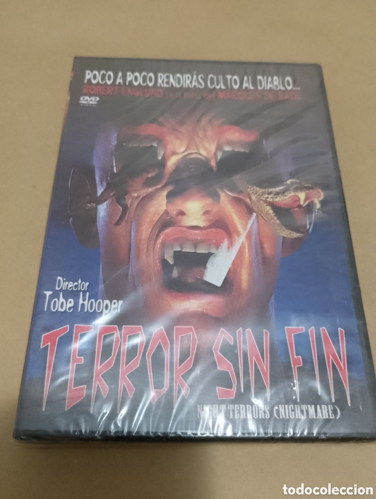 Cinema: Dvd. Terror sin fin. Precintado. Tobe Hoper. Robert Englund. Descaatalogad&iacute;simo. De culto.