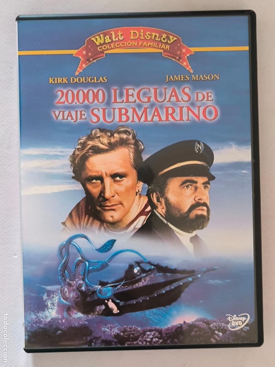 Cine: DVD 20.000 LEGUAS DE VIAJE SUBMARINO - KIRK DOUGLAS - WALT DISNEY (214w)