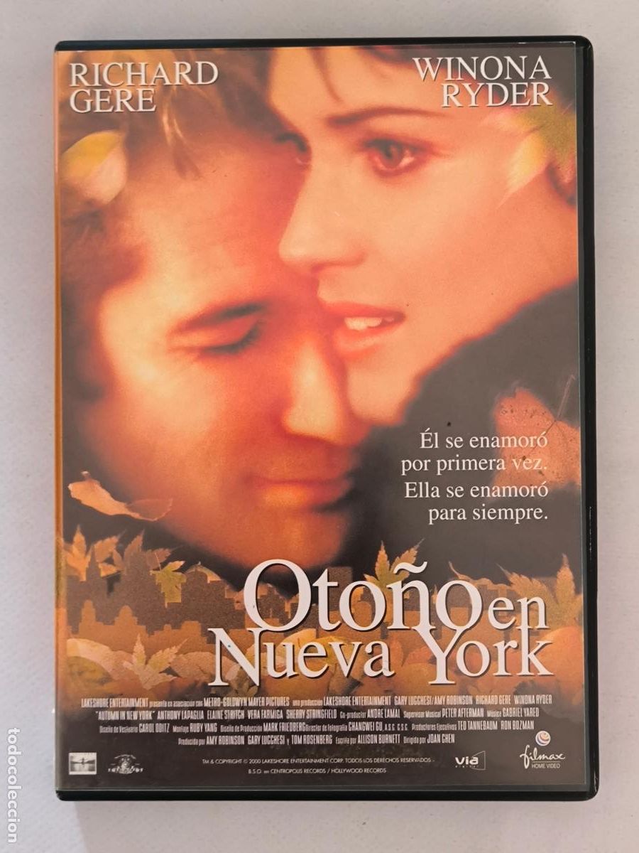 Cine: DVD OTO&Ntilde;O EN NUEVA YORK - RICHARD GERE, WINONA RYDER (214)