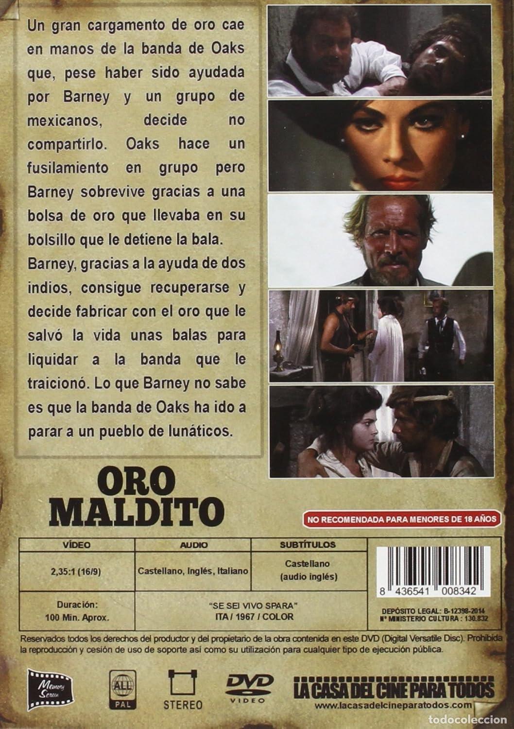 Cine: ORO MALDITO - DVD - NUEVO - Foto 2