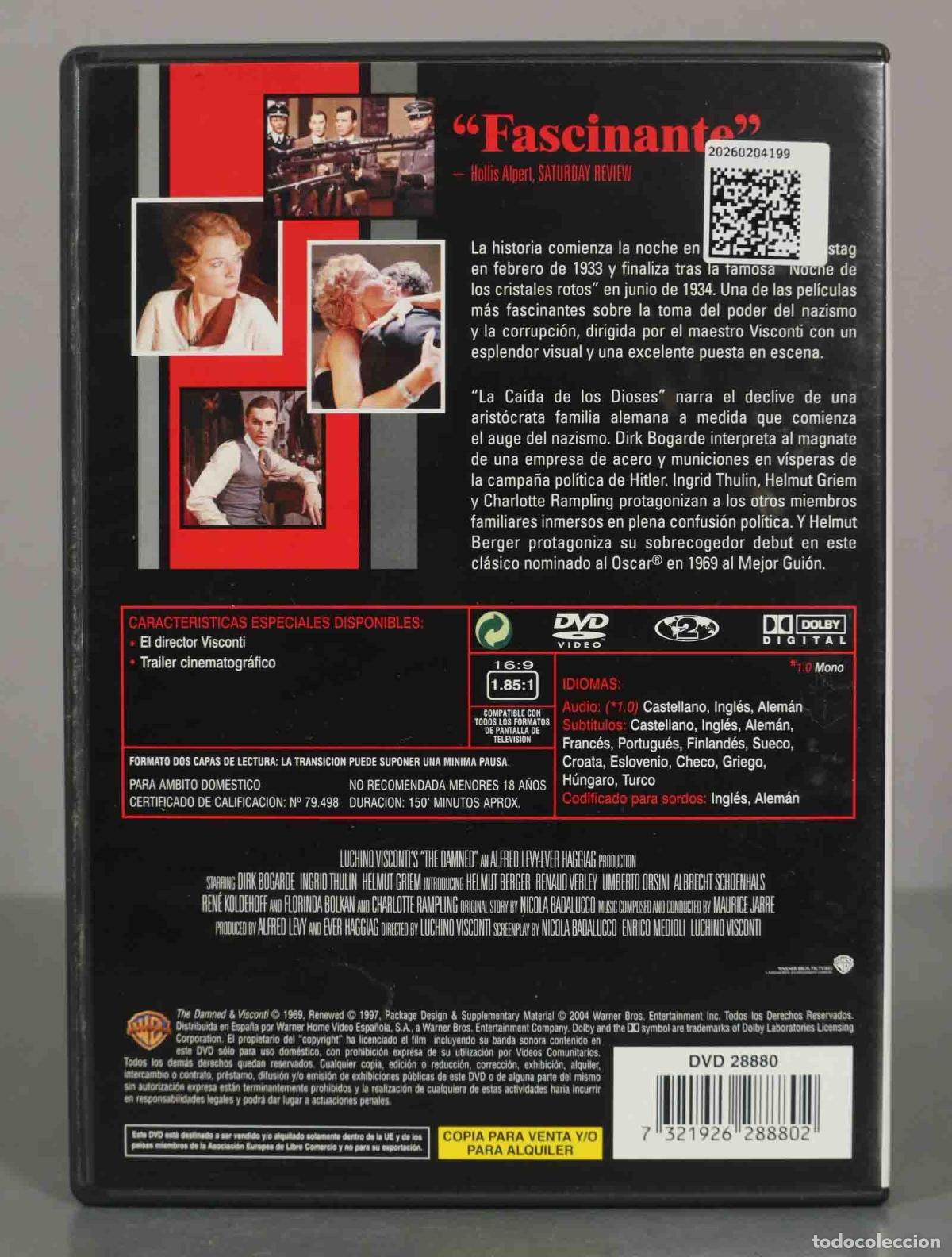 Cine: DVD. LA CA&Iacute;DA DE LOS DIOSES. - Foto 2