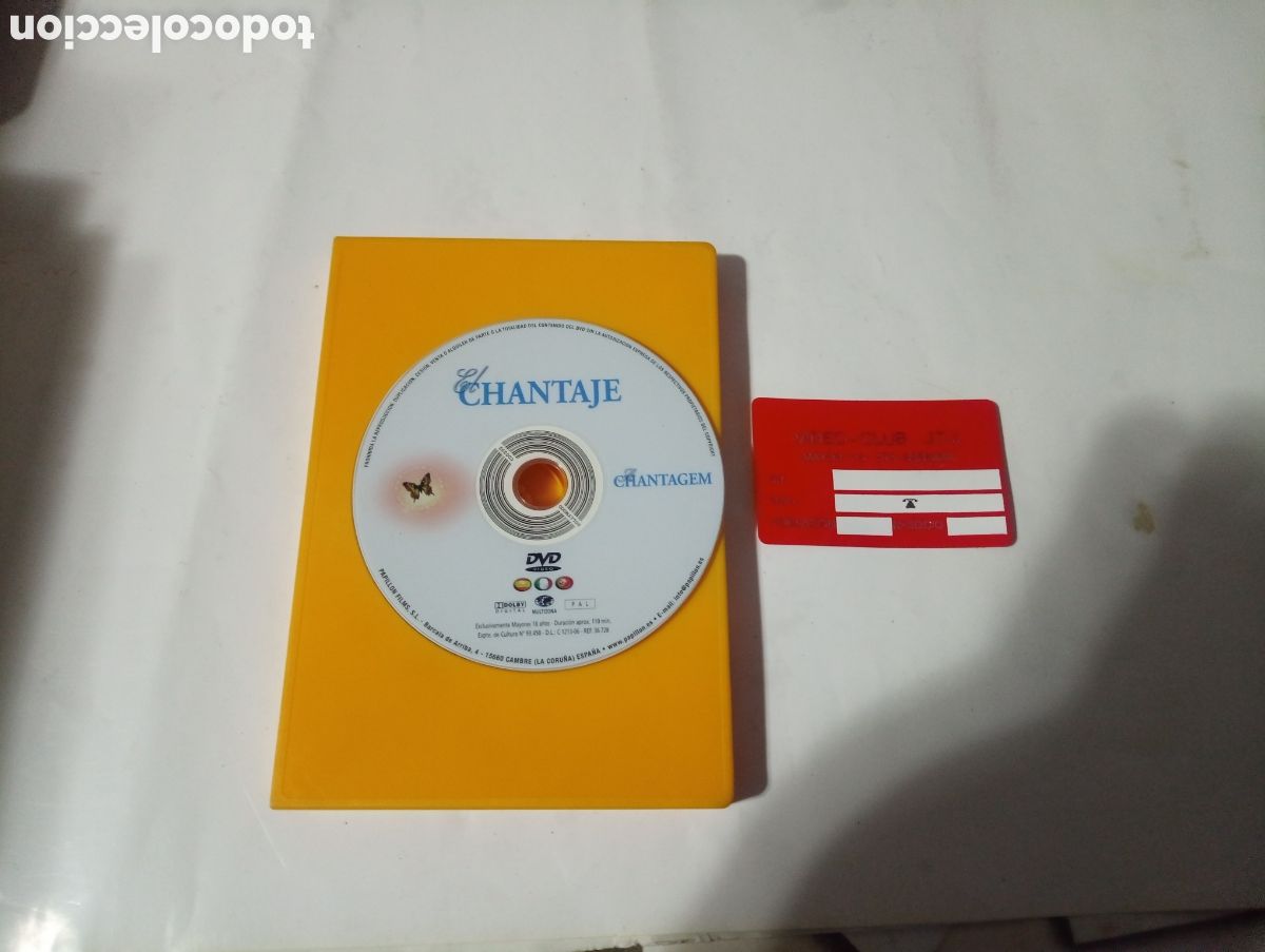 Cine: Dvd x el chantaje sin car&aacute;tula