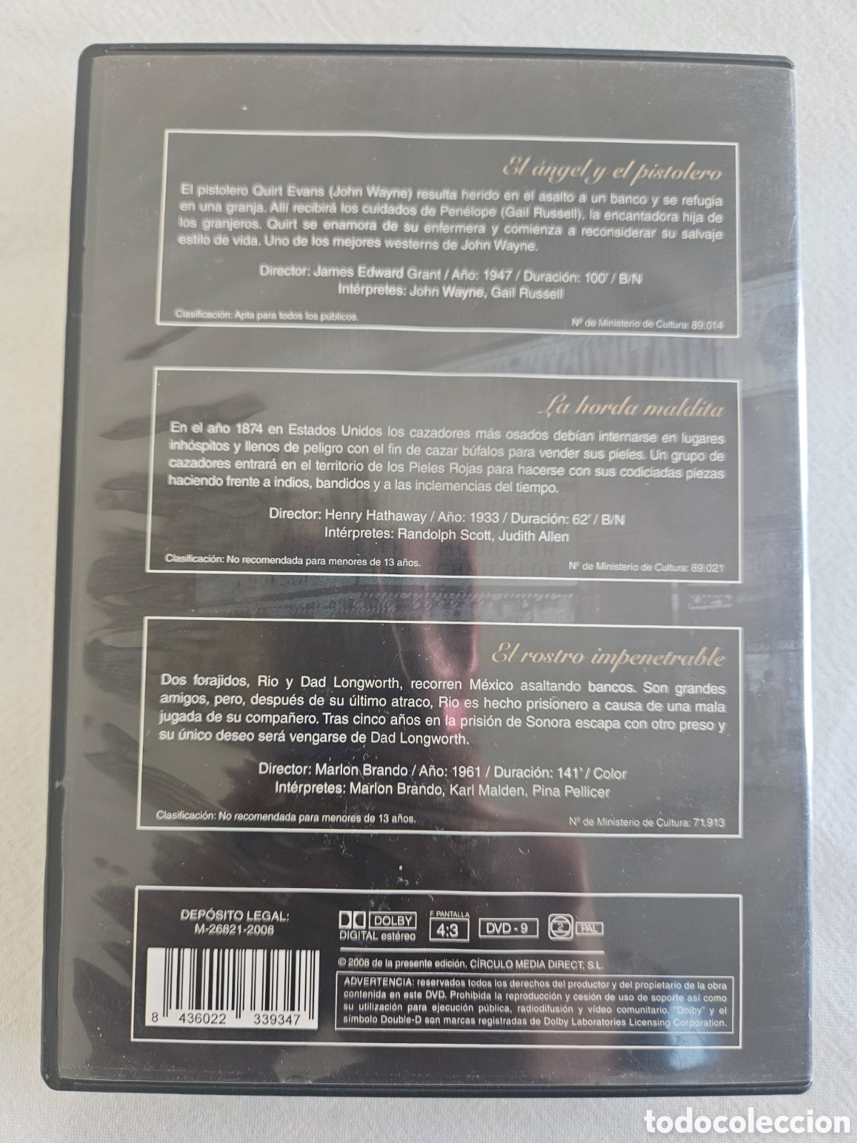Cine: DVD Joyas del Cine Vaqueros 3 pel&iacute;culas - Foto 3