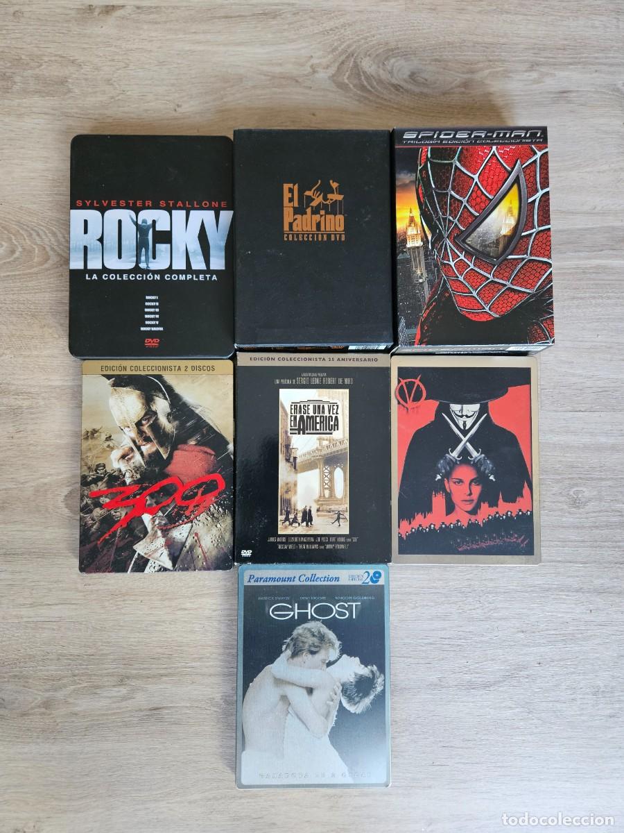 Cine: Lote DVDs Coleccionista Rocky, Padrino, Spider-Man...