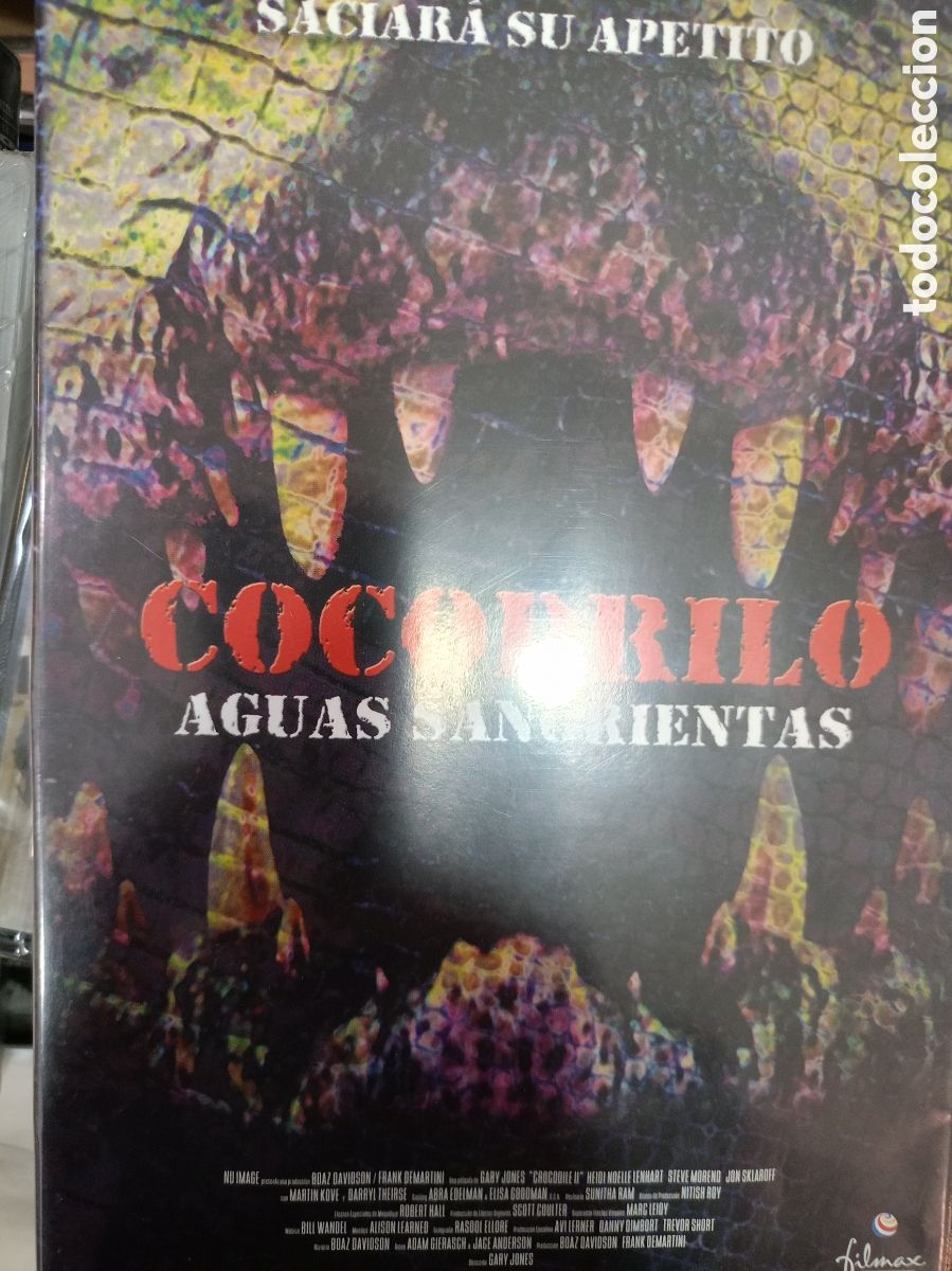 Cine: DVD Cocodrilo aguas sangrientas -