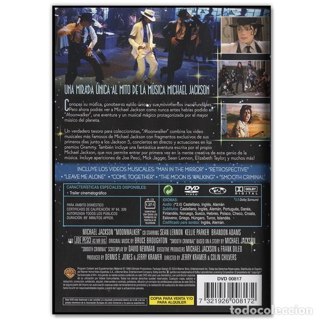 Cine: MICHAEL JACKSON MOONWALKER DVD (Documental, Musical) - Foto 2
