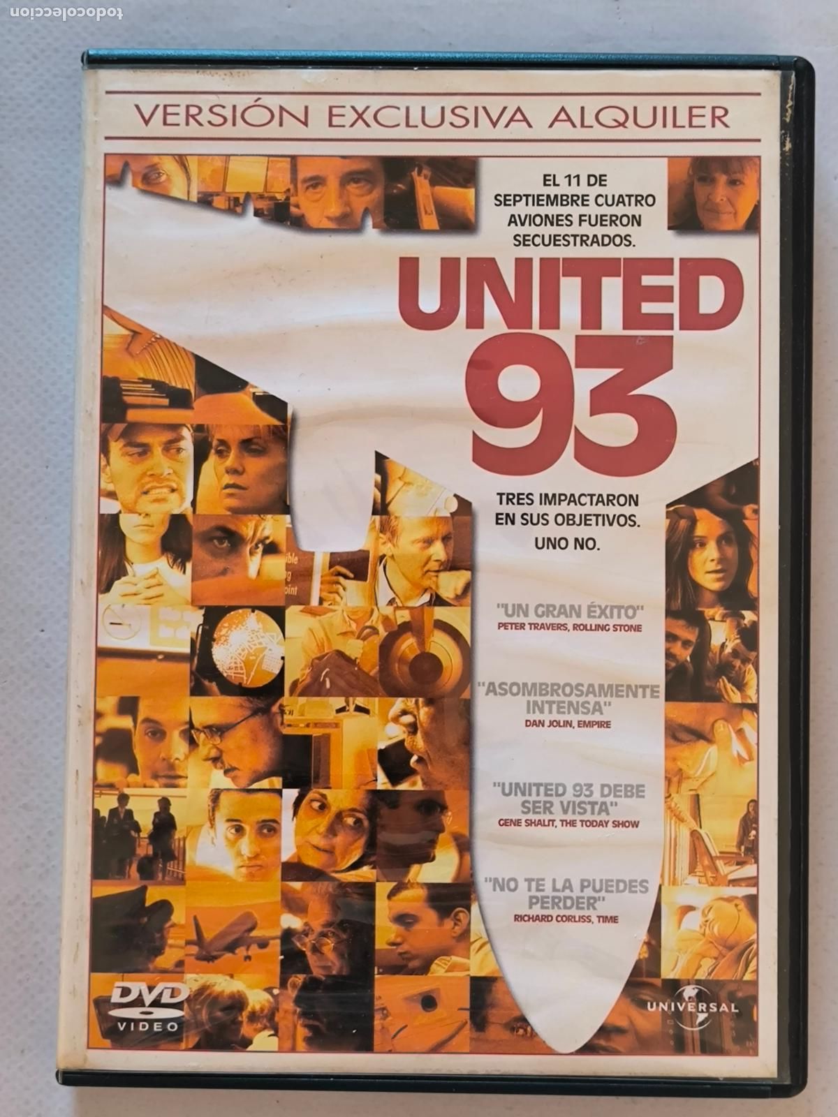 Cine: DVD UNITED 93 - EDICION DE ALQUILER - LEER DESCRIPCION (224)