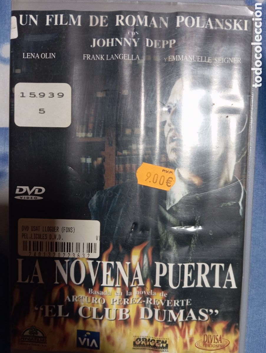 Cine: DVD La Novena Puerta The Ninth Gate 1999