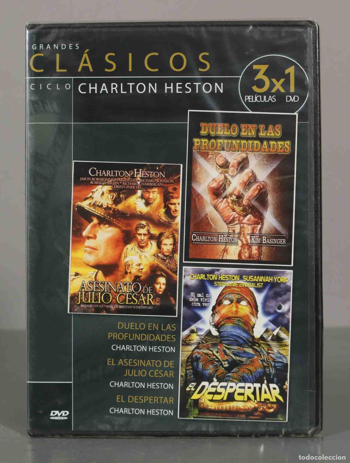 Cine: DVD. DUELO EN LAS PROFUNDIDADES - EL ASESINATO DE JULIO C&Eacute;SAR - EL DESPERTAR. PRECINTADO.