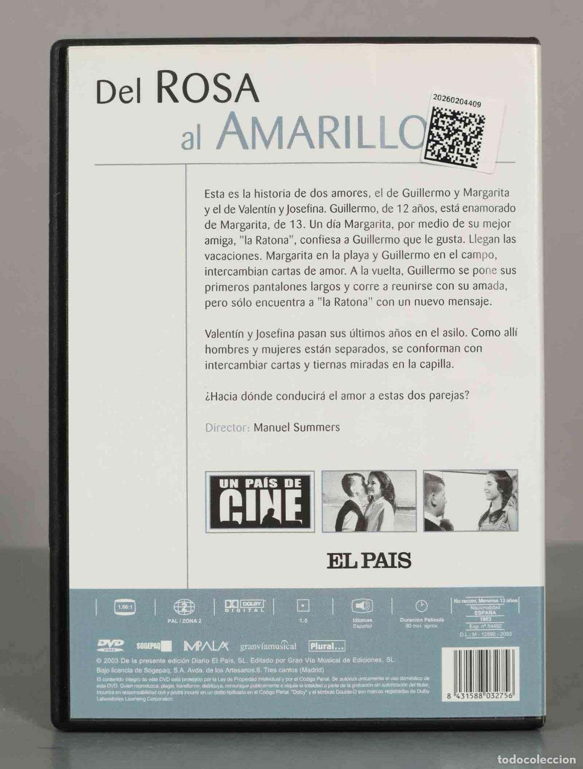 Cine: DVD. Del Rosa al Amarillo. - Foto 2